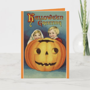 Vintage Halloween Greeting Card