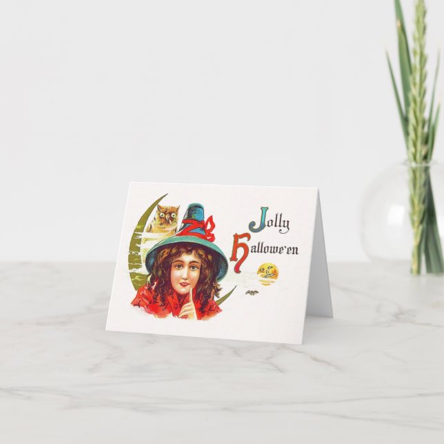 Vintage Hallowe'en Greeting Card (Front)