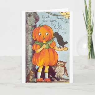 Vintage Halloween Greeting Card