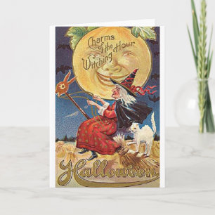 Vintage Halloween Greeting Card