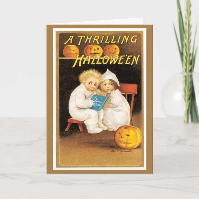 Vintage Halloween Greeting Card (Front)
