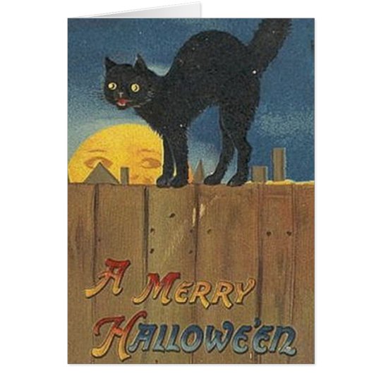 Vintage Halloween Greeting Card