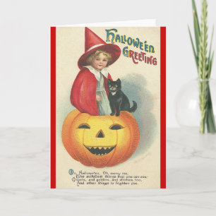 Vintage Halloween Greeting Card