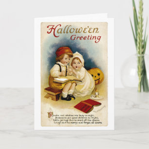 Vintage Halloween Greeting Card