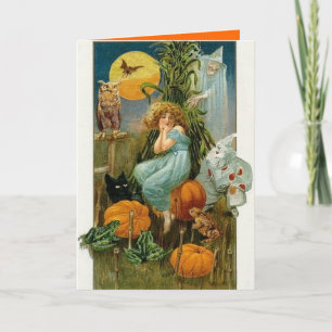 Vintage Halloween Greeting Card