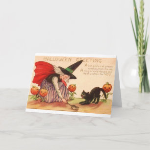 Vintage Halloween Greeting Card