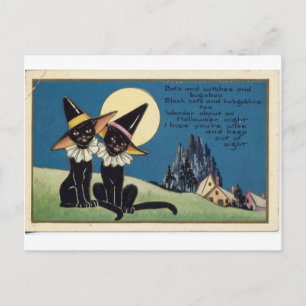 Vintage Halloween Greeting Cards Classic Posters