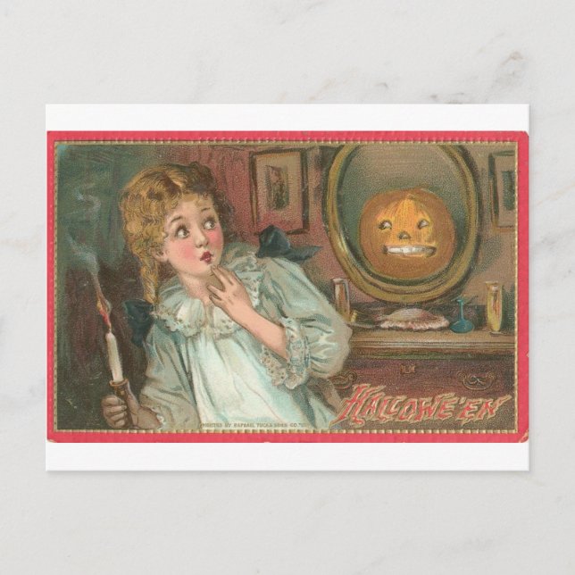 Vintage Halloween Greeting Cards Classic Posters (Front)
