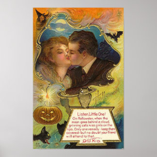 Vintage Halloween Greeting Cards Classic Posters