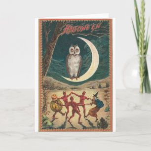 Vintage Halloween Greeting Cards Classic Posters