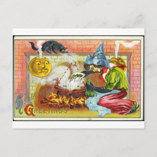 Vintage Halloween Greeting Cards Classic Posters