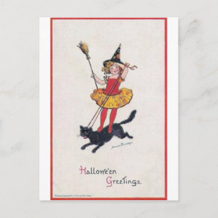 Vintage Halloween Greeting Cards Classic Posters