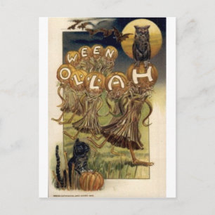 Vintage Halloween Greeting Cards Classic Posters