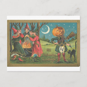 Vintage Halloween Greeting Cards Classic Posters