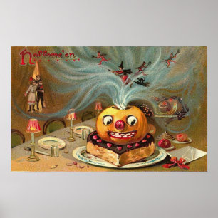 Vintage Halloween Greeting Cards Classic Posters
