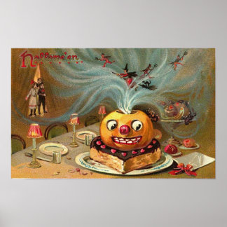 Vintage Halloween Greeting Cards Classic Posters
