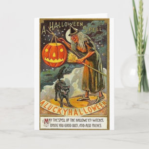 Vintage Halloween Greeting Cards Classic Posters