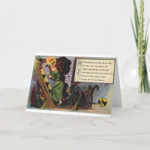 Vintage Halloween Greeting Cards Classic Posters