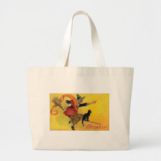Vintage Halloween Greeting Cards Classic Posters Large Tote Bag