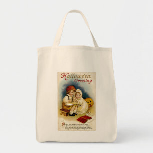 Vintage Halloween Greeting Tote Bag
