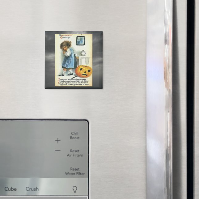 Vintage Halloween Greetings Magnet (In Situ (Fridge))