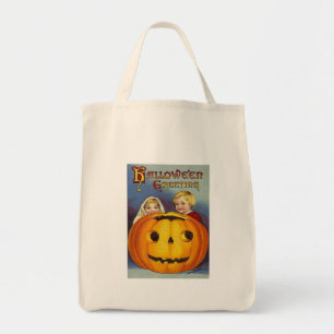 Vintage Halloween Greetings Tote Bag