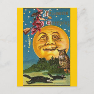 Vintage - Halloween - Halloween Greetings Postcard