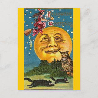 Vintage - Halloween - Halloween Greetings Postcard
