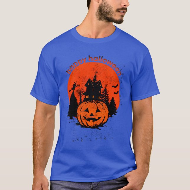 Vintage Halloween Happy Halloween T-Shirt (Front)