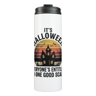 Vintage Halloween Haunted House Good Scare Shirt_1 Thermal Tumbler