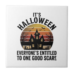 Vintage Halloween Haunted House Good Scare Shirt_1 Tile