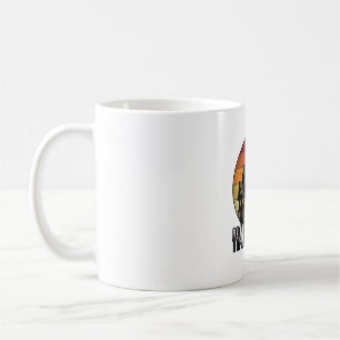 Vintage Halloween Haunted House Sunset Vector Art_ Coffee Mug