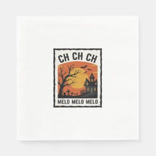 Vintage Halloween Haunted Tree Silhouette Shirt De Napkin