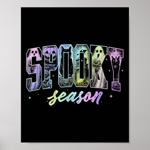Vintage Halloween Horror Soky Season Ghost Mens Wo Poster