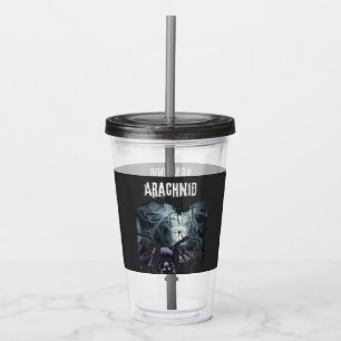 Vintage Halloween Horror Spiders Acrylic Tumbler