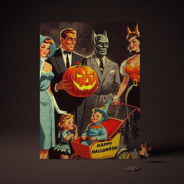 Vintage Halloween Illustration Jigsaw Puzzle (Creator Uploaded)