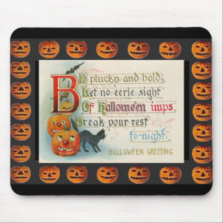 Vintage Halloween Imp Mouse Mat