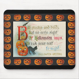Vintage Halloween Imps Mouse Mat