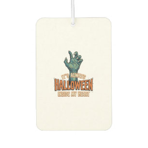 Vintage Halloween Inside My Heart Monster Hand Des Car Air Freshener