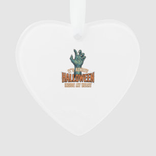 Vintage Halloween Inside My Heart Monster Hand Des Ornament