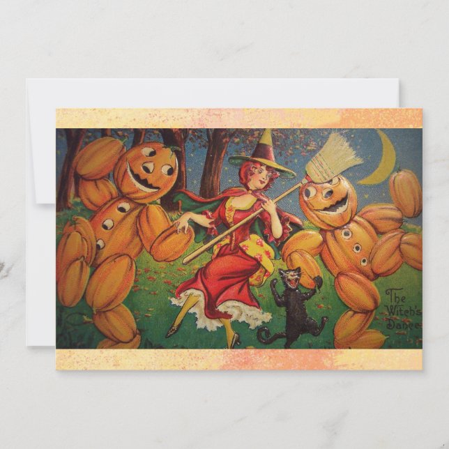 Vintage Halloween Invitation (Front)