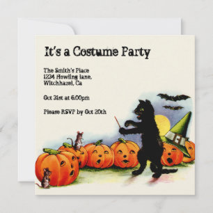 Vintage Halloween Invitation