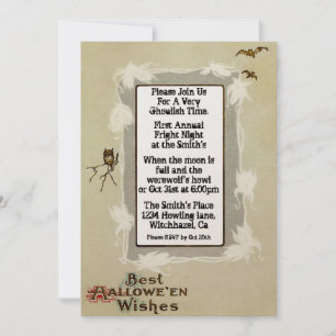 Vintage Halloween Invitation