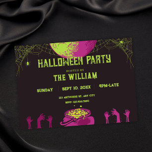 Vintage halloween invitation