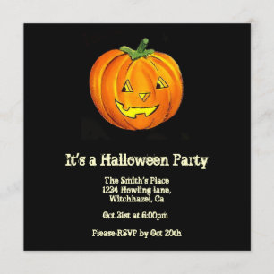 Vintage Halloween Invitation