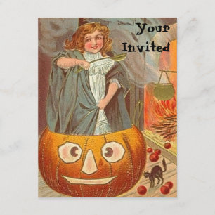 Vintage Halloween Invitations