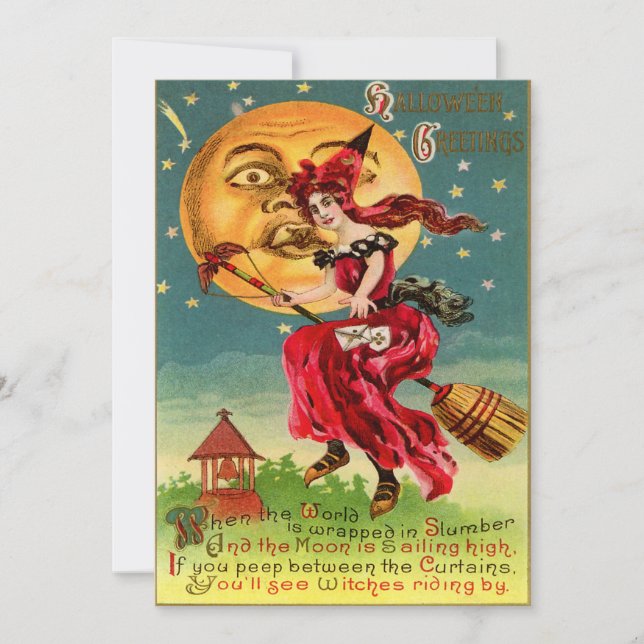 Vintage Halloween Invitations (Front)