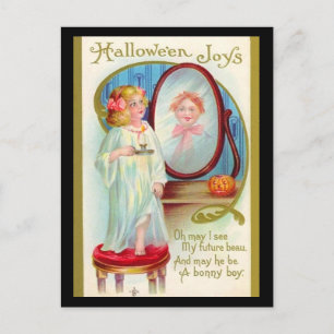 Vintage Halloween Joys Postcard