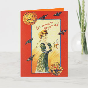Vintage Halloween Lore Greeting Card