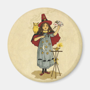 Vintage Halloween Magic Magnet